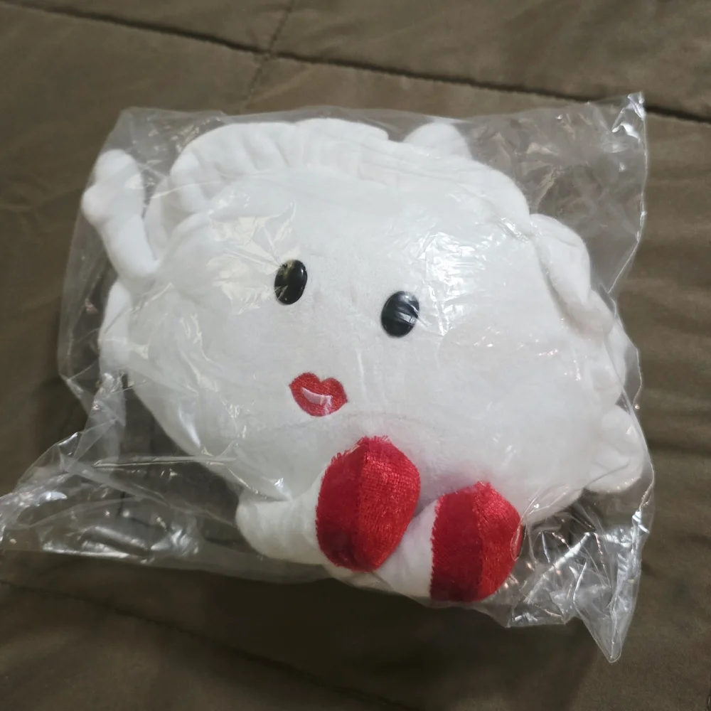 White Dumpling Daughter Plush Stuffed Animal New